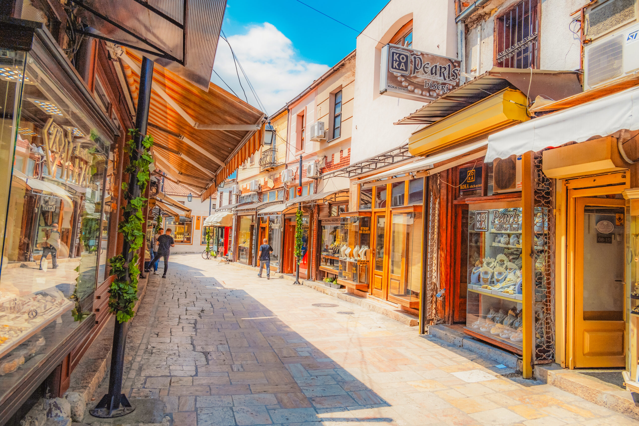 Skopje Old Bazaar historic streets and market